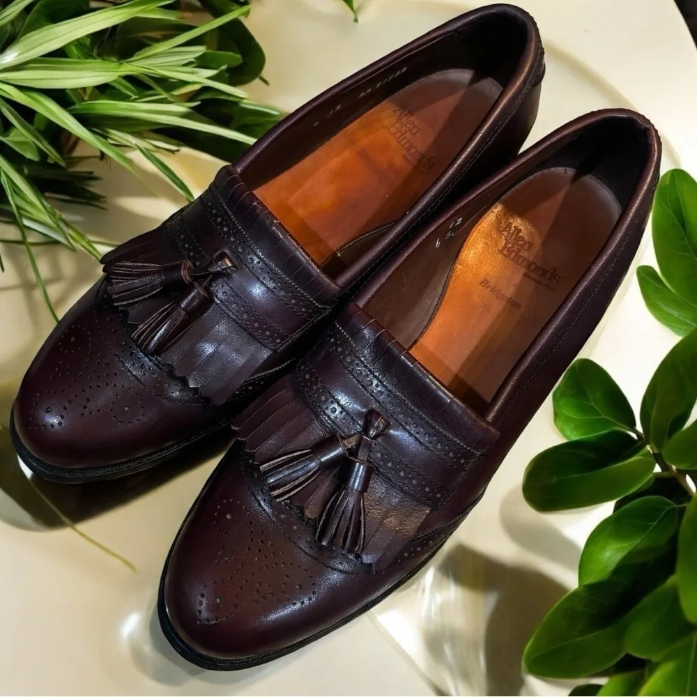 Burgundy Allen Edmonds 12AA‎ narrow men’s shoes